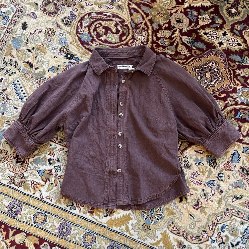 Free People Ellie Solid Top in Brown - Picture 4 of 8